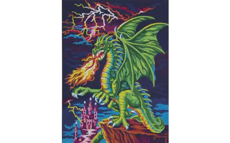 * Paintsworks Learn to Pa int 9" x 12"- Dragons Lair