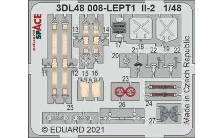 Eduard Space 3D Decals 1:48 - iL-2 SPACE (Zvezda)