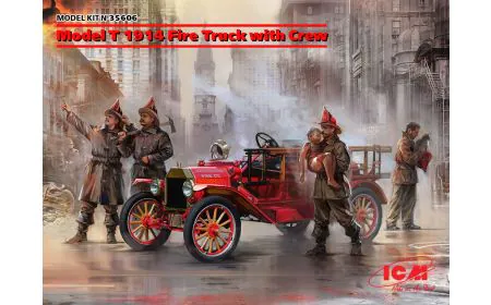 ICM 1:35 - Model T 1914 Fire Truck with Crew