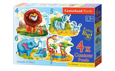 * Castorland Jigsaw Premium ( 4,5,6,7 pc) Animals of Africa