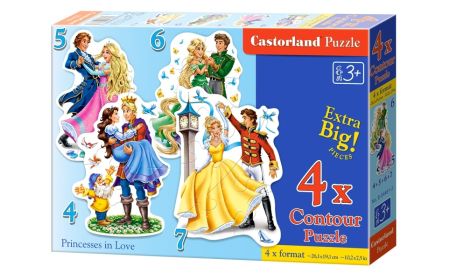 Castorland Jigsaw Premium - (4,5,6,7) - Princesses in Love