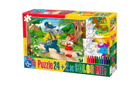 * D-Toys - Puzzle 24 + Color Me! - Fairytales 6