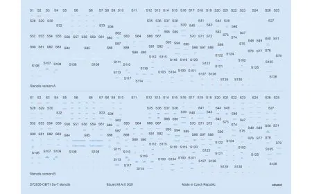 Eduard Stencils 1:72 - Su-7 stencils (Modelsvit)