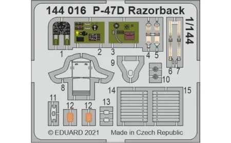 Eduard Photoetch 1:144 - P-47D Razorback (EDU)