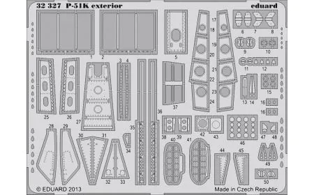 * Eduard Photoetch 1:32 - P-51K Exterior (Tamiya)