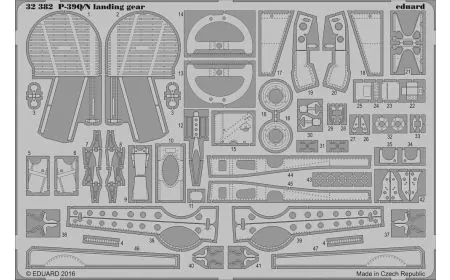 * Eduard P-etch 1:32 - P-39Q P-39Q/N Undercarriage (Kitty)