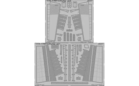 * Eduard P-etch 1:32 - P-39Q P-39Q/N Landing Flaps (Kitty)
