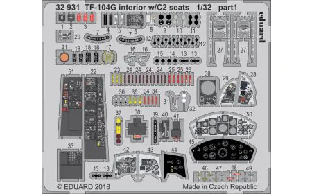 Eduard PhotoEtch 1:32 - TF-104G Interior w/ C2 Seats