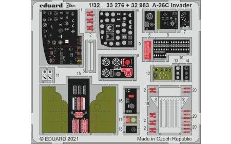 Eduard Photoetch 1:32 - A-26C Invader Cockpit Interior