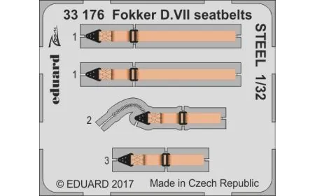 Eduard Photoetch (Zoom) 1:32 - Fokker D.VII Seatbelts (Wing)