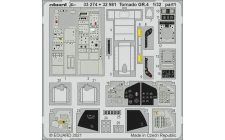 Eduard Photoetch 1:32 - Tornado GR.4 (ITA)