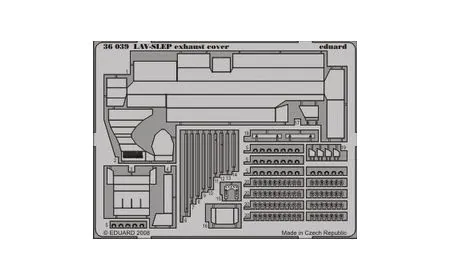 * Eduard Photoetch 1:35 - LAV- SLEP exhaust cover (Trumpeter)