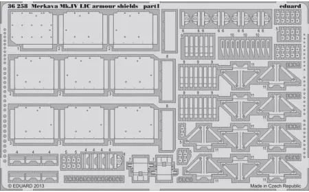 * Eduard P-etch 1:35 - Merkava Mk.IV LIC Shields (Aca)