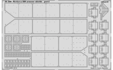 * Eduard Photoetch 1:35 - Merkava IID Shields (Academy)