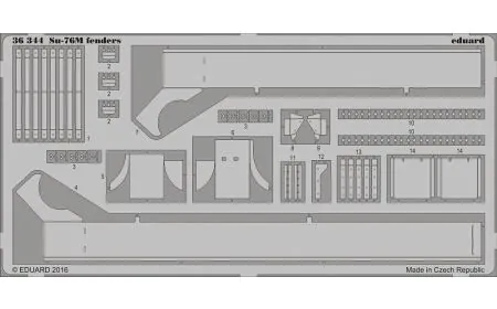 * Eduard Photoetch 1:35 - SU-7 6M Fenders (Tamiya)