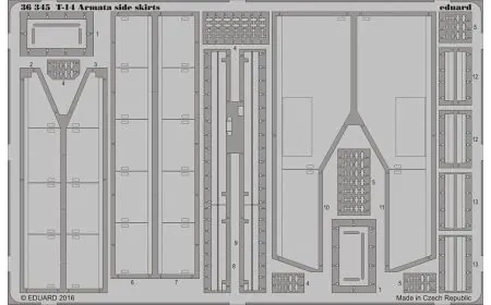 * Eduard Photoetch 1:35 - T-14 Armata Side Skirts (Takom)