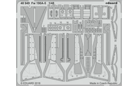 Eduard Photoetch 1:48 - Fw 190A-5 (Eduard)