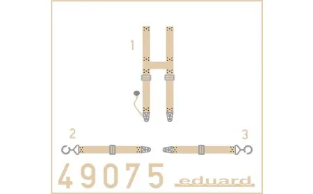 * Eduard Photoetch 1:48 - SSW D.III Seatbelt (Eduard)