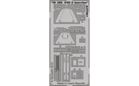 * Eduard Photoetch 1:48 - F6F -5 interior S.A.