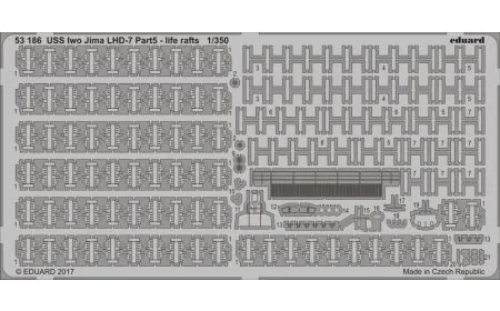 * Eduard P-etch 1:350 - USS Iw o Jima Pt.5 Life Rafts (Tru)