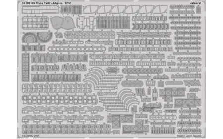 Eduard Photoetch 1:350 - RN Roma Pt.2 AA Guns (Tru)