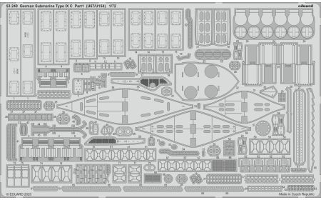 Eduard Photoetch 1:350 - German Sub Type IX C Pt.1