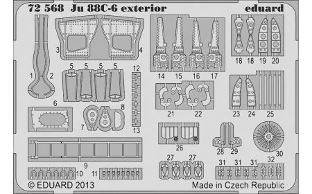 * Eduard Photoetch 1:72 - Ju 88C-6 Exterior