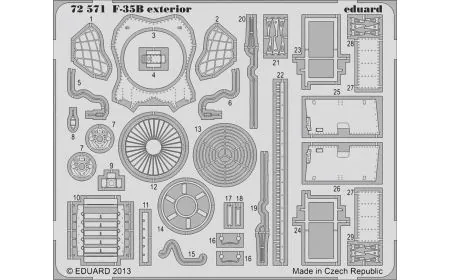 * Eduard P-etch 1:72 - F-35B Exterior (Fujimi)