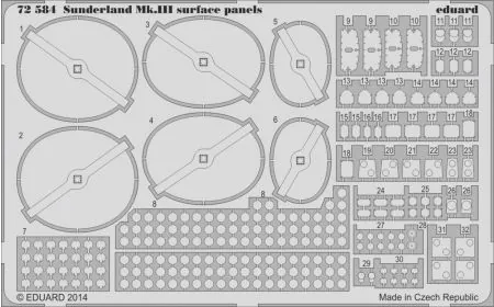 * Eduard Photoetch 1:72 - Sunderland Mk.III Panels