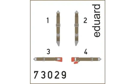 * Eduard Photoetch 1:72 - Avia B534 Seatbelts S-Fabric (Edu)