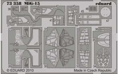 * Eduard P-etch 1:72 - MiG-15