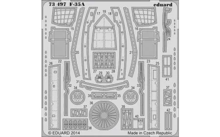 * Eduard P-etch 1:72 - F-35A S.A. (Italeri)