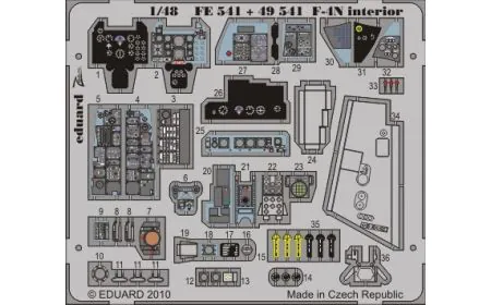 * Eduard P-etch (Zoom) 1:48 F-4N Phantom Interior S.A.