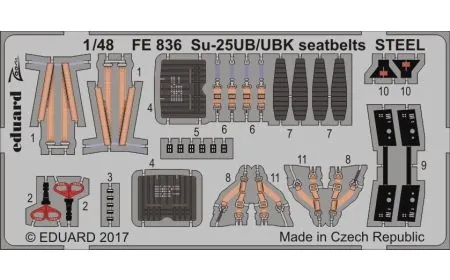 * Eduard Photoetch (Zoom) 1: 48 - Su-25UB/UBK Seatbelts