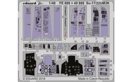 Eduard Photoetch (Zoom) 1:48 - Su-17/22UM3K Fitter (Kitty)