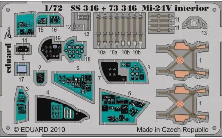 * Eduard P-etch (Zoom) 1:72 Mi-24V interior S.A. (Hbb)