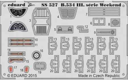 * Eduard P-etch (Zoom) 1:72 Avia B.534 III. Serie (Edu)