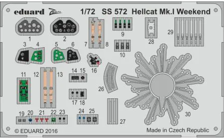 * Eduard Photoetch 1:72 Zoom Hellcat Mk.1 (Eduard)