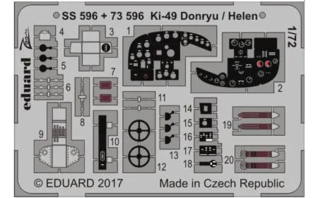 * Eduard Photoetch (Zoom) 1: 72 - Ki-49 Donryu/Helen