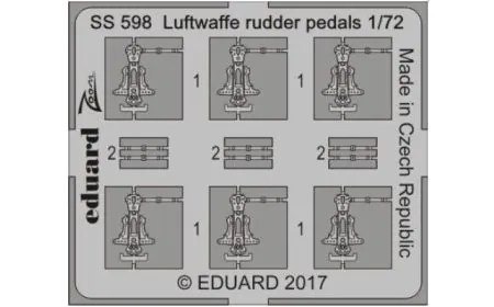 * Eduard Photoetch (Zoom) 1: 72 - Luftwaffe Rudder Pedals