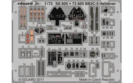 Eduard Photoetch (Zoom) 1:72 - SB2C-5 Helldiver (Sp. Hobby)