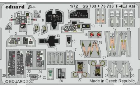 Eduard Photoetch (Zoom) 1:72 - F-4Ej Kai (Fine Molds)