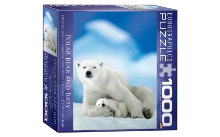 *Eurographics Puzzle 1000 Pc - Polar Bear & Baby - Vertical