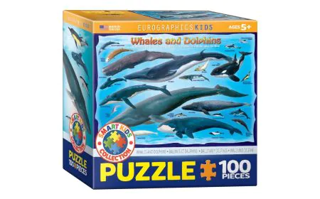 *Eurographics Puzzle 100 Pc - Whales and Dolphins (6x6 Box)