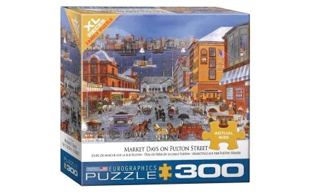 Eurographics Puzzle 300 Pc - Market Days on Fulton St.