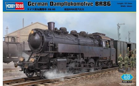 Hobbyboss 1:72 - German BR86 Dampflokomotive (Damaged Box)