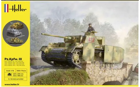 Heller 1:16 - Pz.Kpfw.III Ausf. J,L,M (4in1)