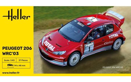 Heller 1:43 - Peugeot 206 WRC 03