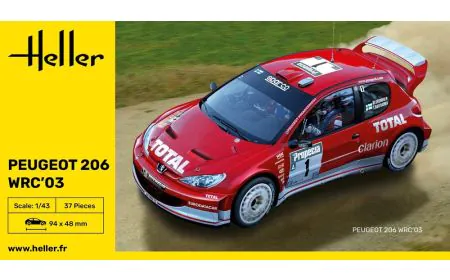 Heller 1:43 - Peugeot 206 WRC 03