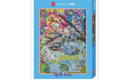 Heye Puzzles - 1000 Pc - Sloth, Quilt Art